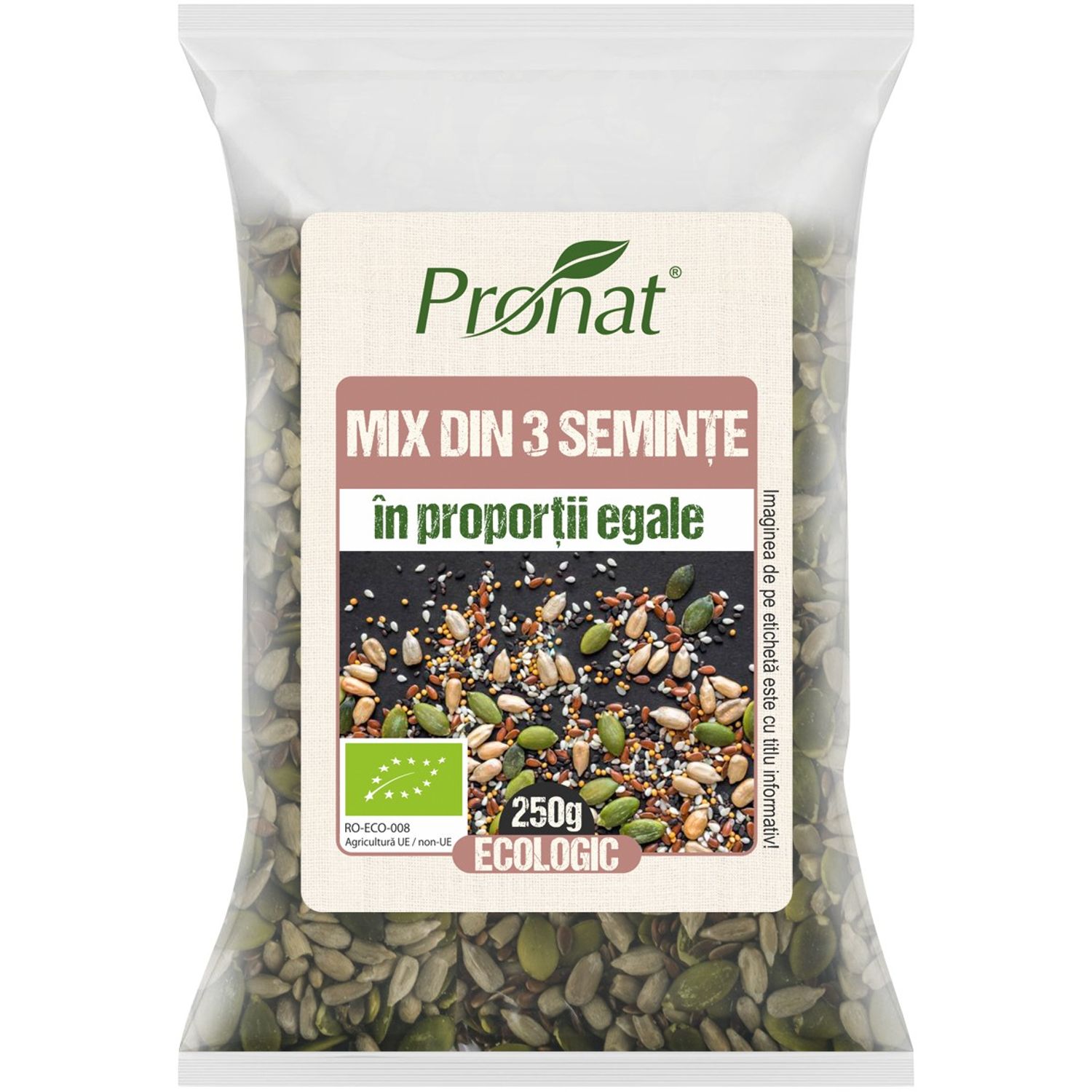 Mix Bio din 3 seminte in proportii egale, 250g fotografia produsului