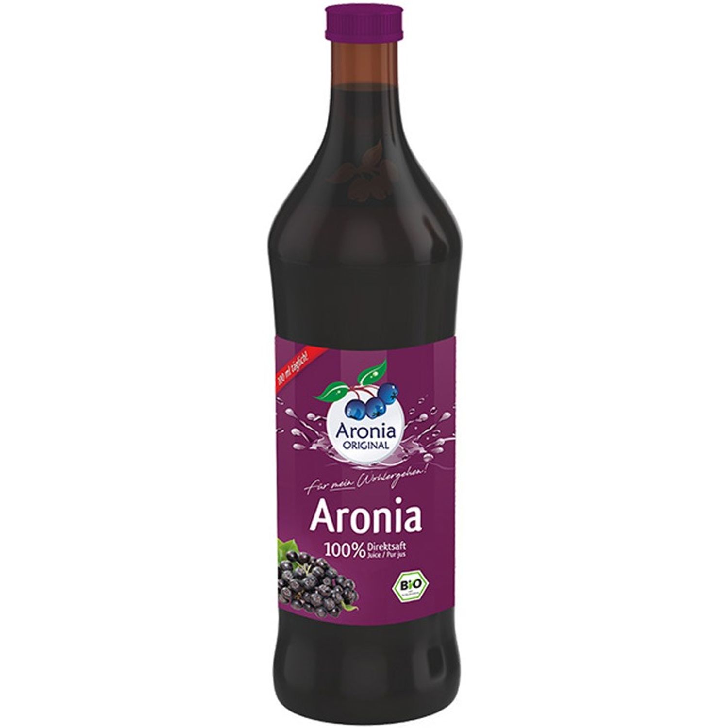 Suc Bio pur de aronia, 100% suc, 700 ml Aronia Original fotografia produsului