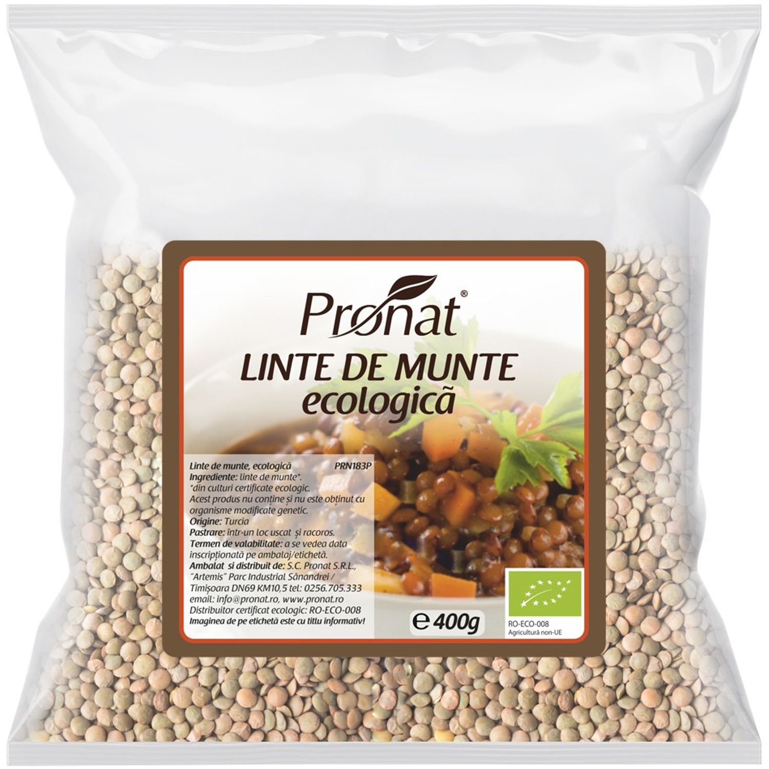 Linte de munte Bio, 400 g fotografia produsului