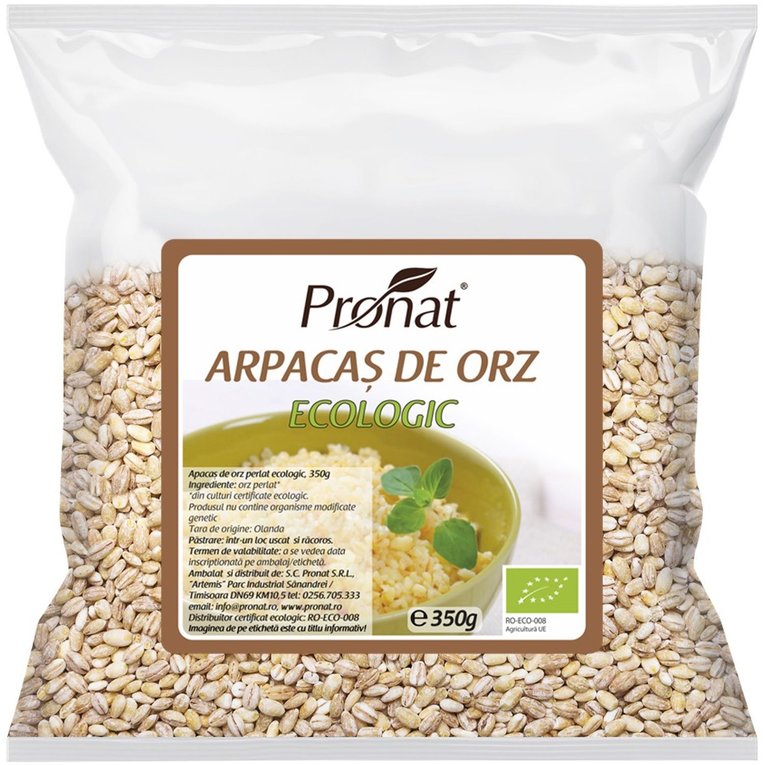 Arpacas de orz Bio, 350g fotografia produsului