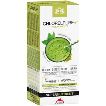 Chlorelpure + bautura detoxifianta cu aroma de menta si lamaie (metal detox), 500 ml