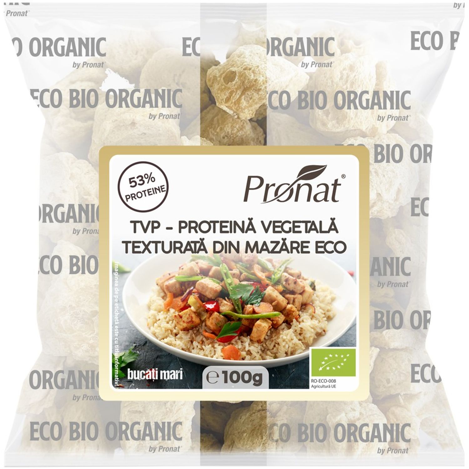 Tvp - proteina vegetala texturata din mazare Bio, 100 g fotografia produsului