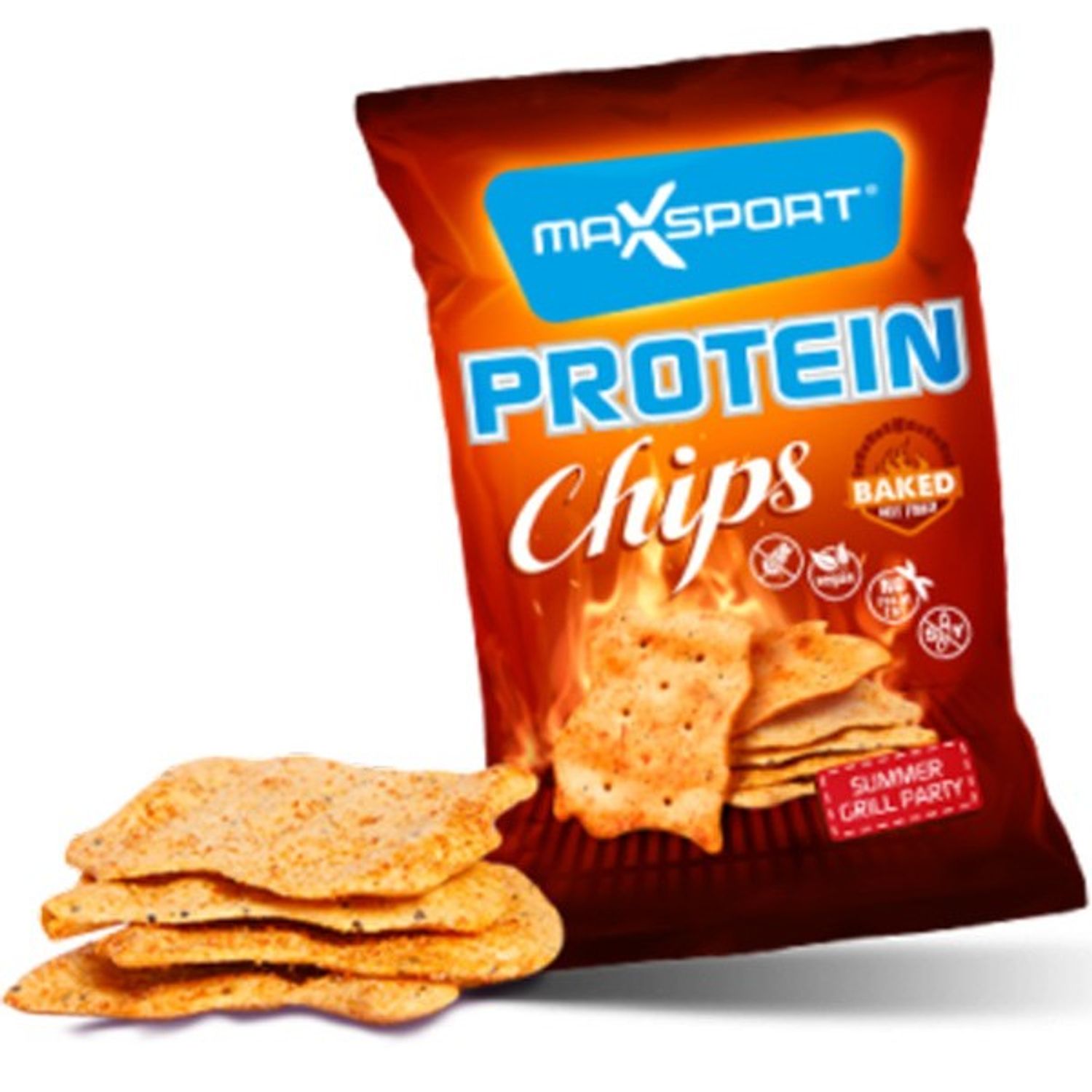 Chipsuri proteice summer grill party, 45 g Max sport fotografia produsului View 2 L