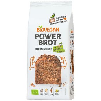 Premix bio pentru paine power, fara gluten, 350g biovegan