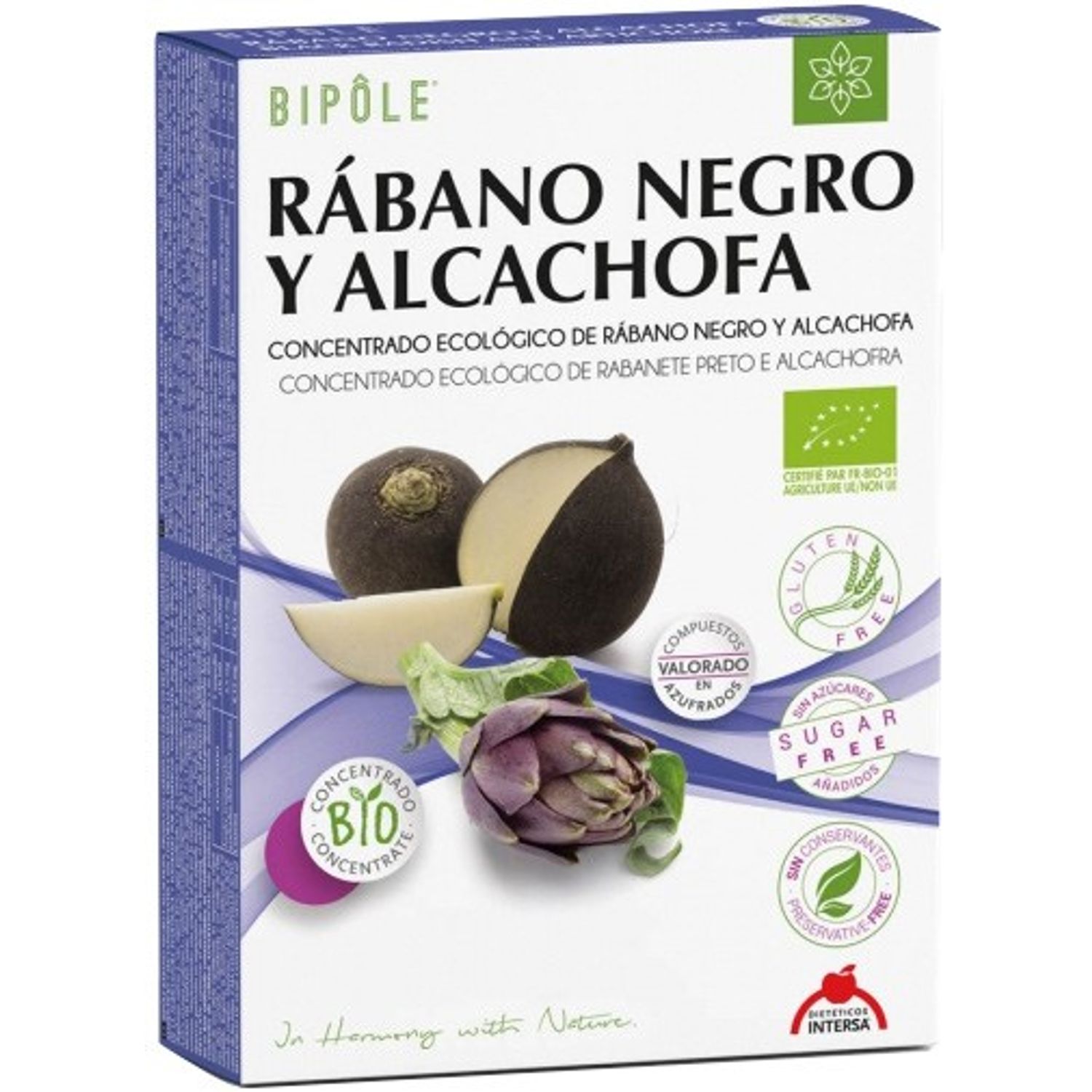 Ridiche neagra si anghinare Bio, 200ml 20x10ml Bipole fotografia produsului
