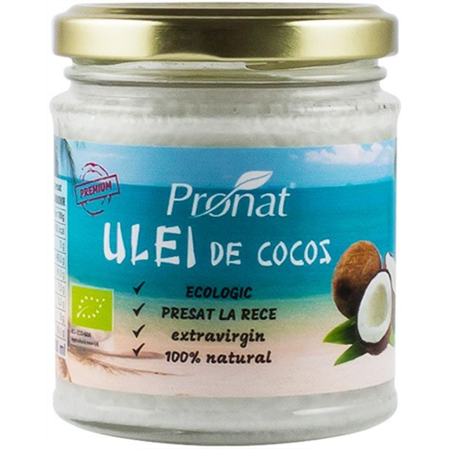 Ulei de cocos extravirgin Bio presat la rece 200 ml fotografia produsului