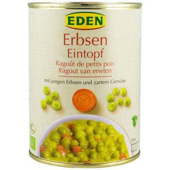 Mancare Bio de mazare, 560g Eden Eden Alimentare & Superfoods