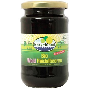 Compot bio de afine de padure, 340 g/125 g marschland naturkost