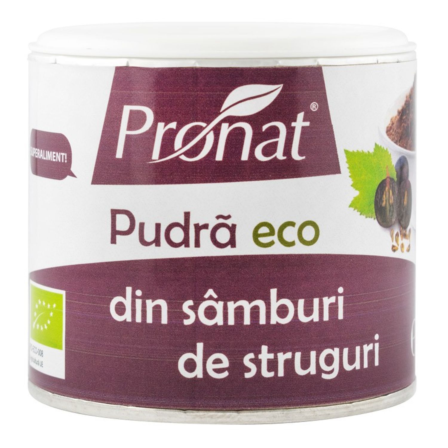 Pudra Bio din samburi de struguri, 90 g fotografia produsului