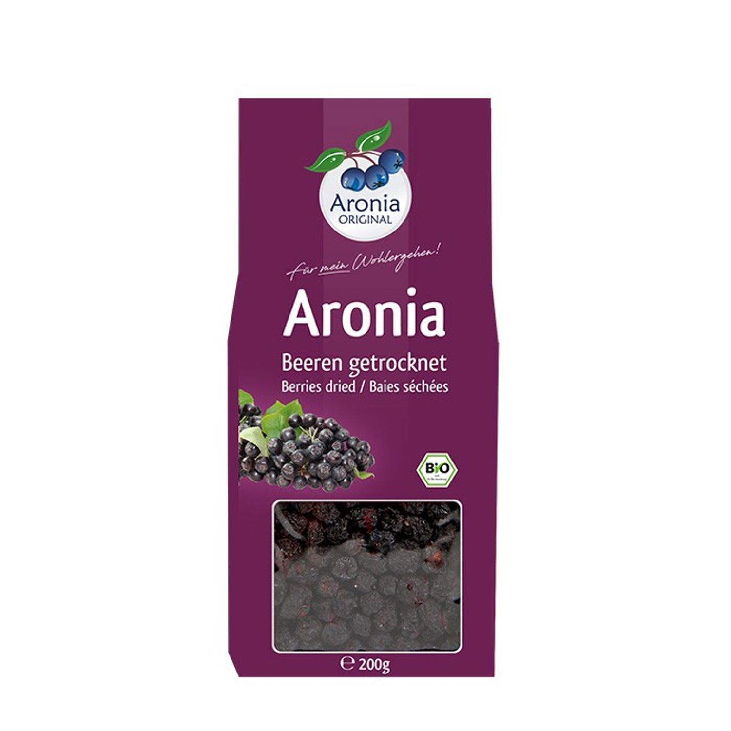 Fructe Bio de aronia uscate, 200 g Aronia Original fotografia produsului
