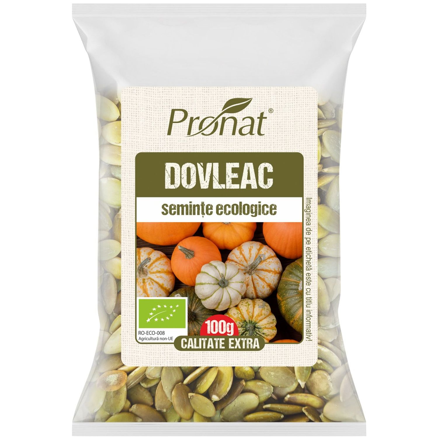 Seminte de dovleac Bio, 100 g fotografia produsului