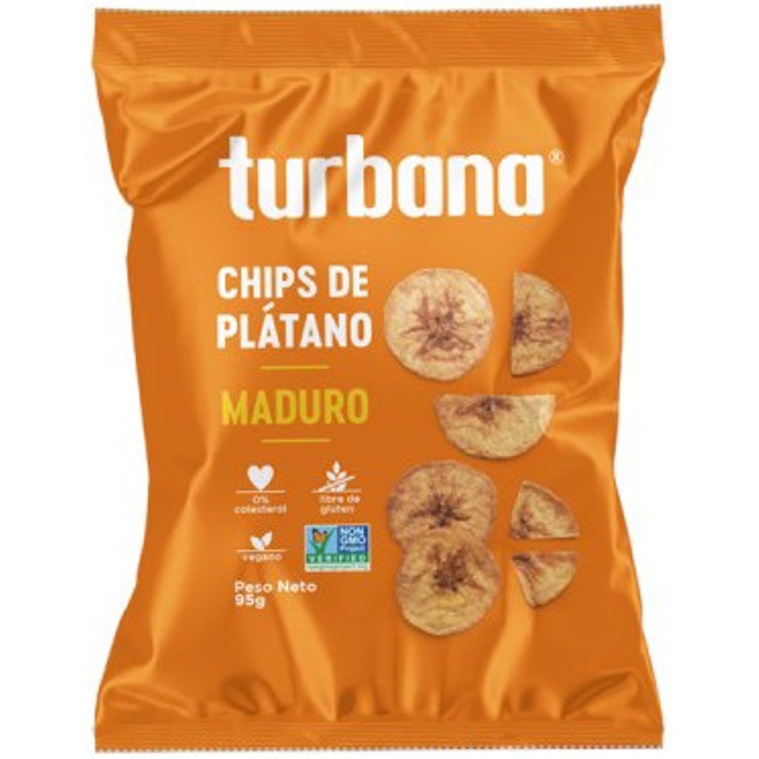 Chipsuri de plantan dulce, 95g turbana fotografia produsului
