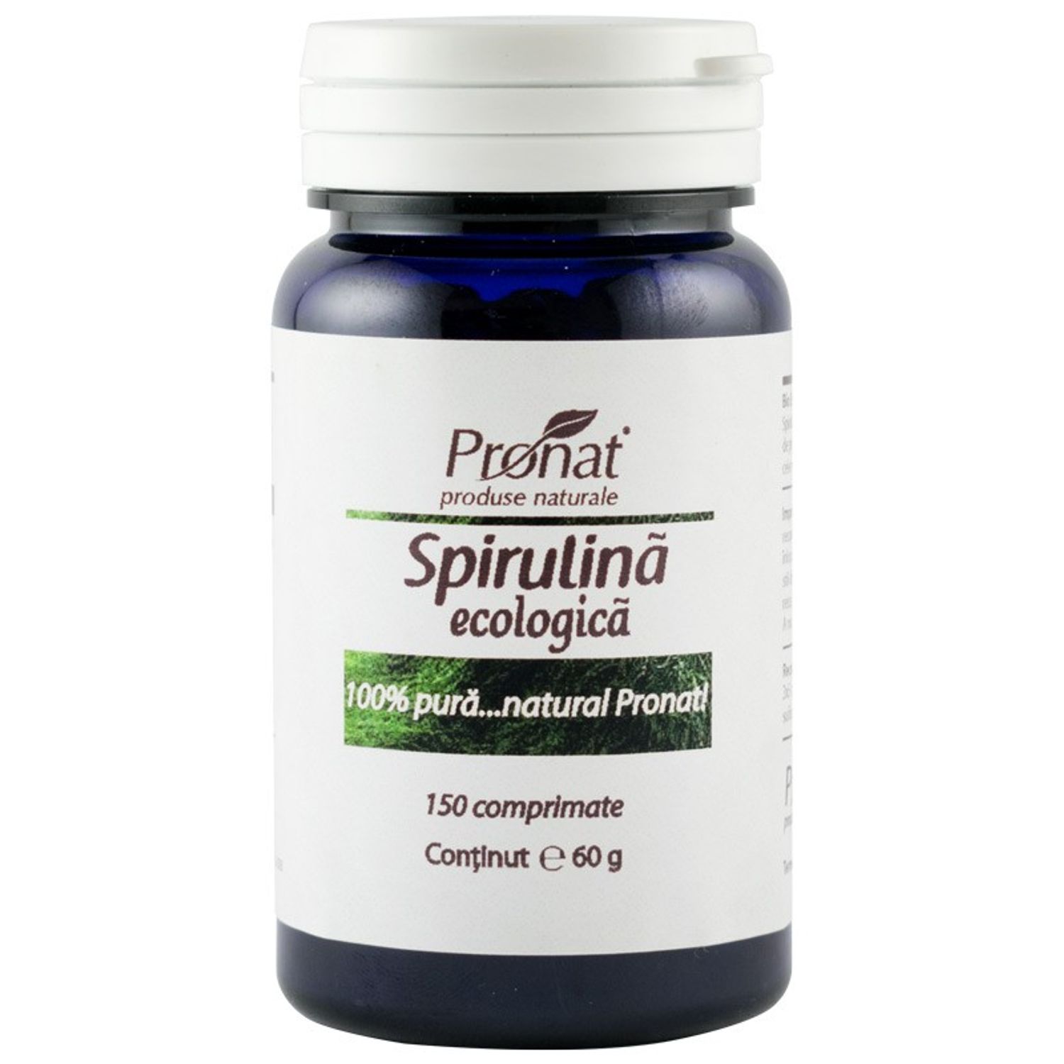Bio spirulina 150 comprimate Medicura fotografia produsului