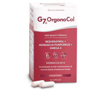 Orgono col g7 supliment pe baza de plante, resveratrol, monascus purpureus, omega 3, 90 capsule, 63g silicium laboratories