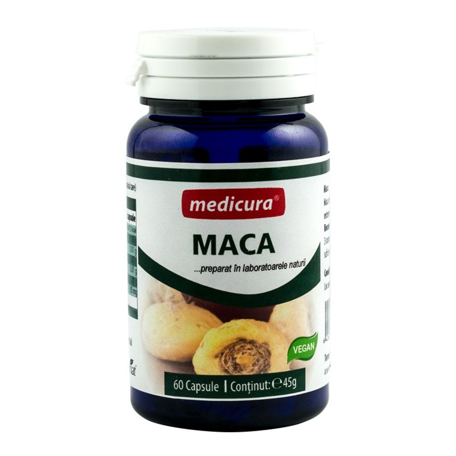 Maca, 60 capsule medicura fotografia produsului