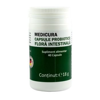 Darmflora capsule probiotice pentru flora intestinala, 40 capsule medicura