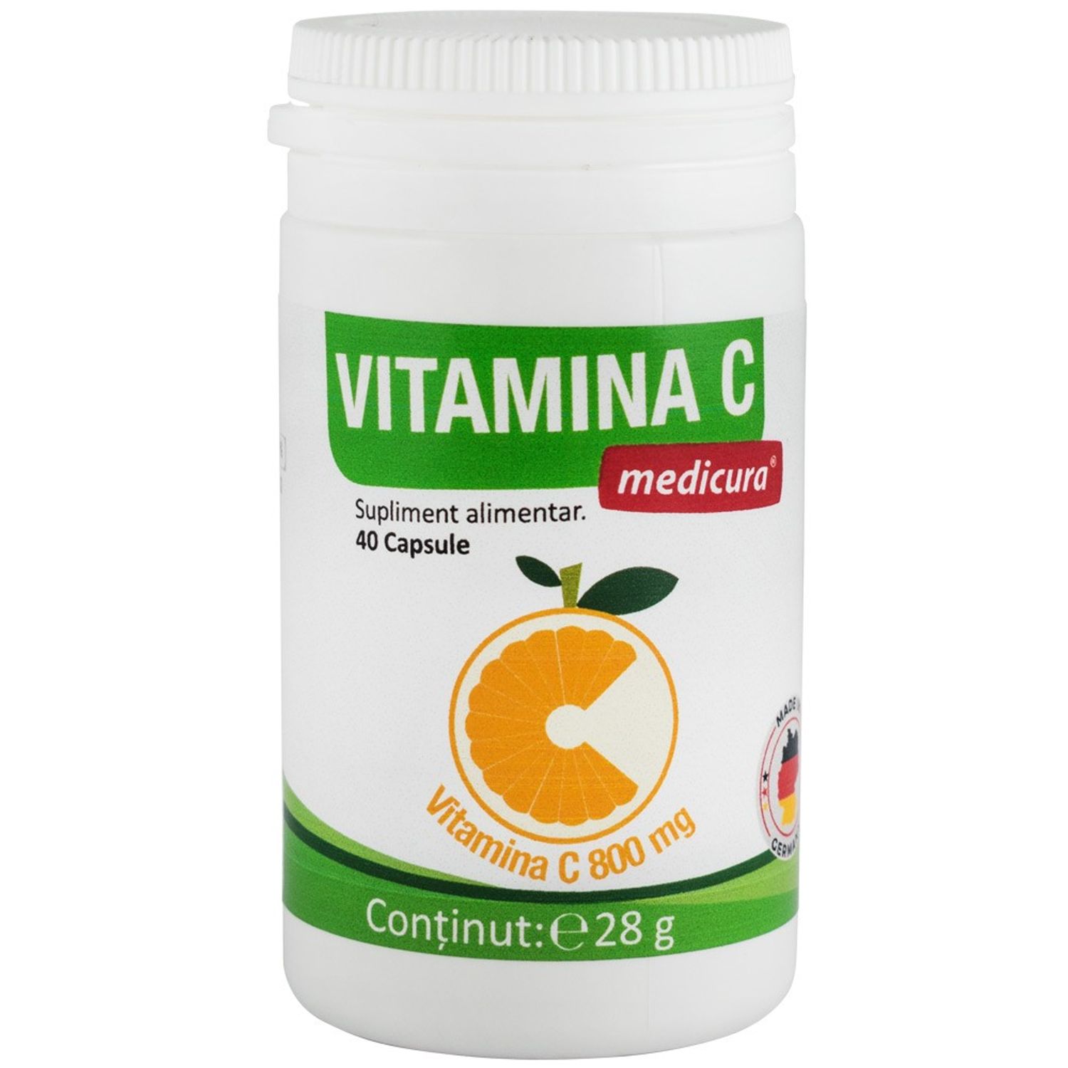 Vitamina C 800mg, 40 capsule, medicura fotografia produsului