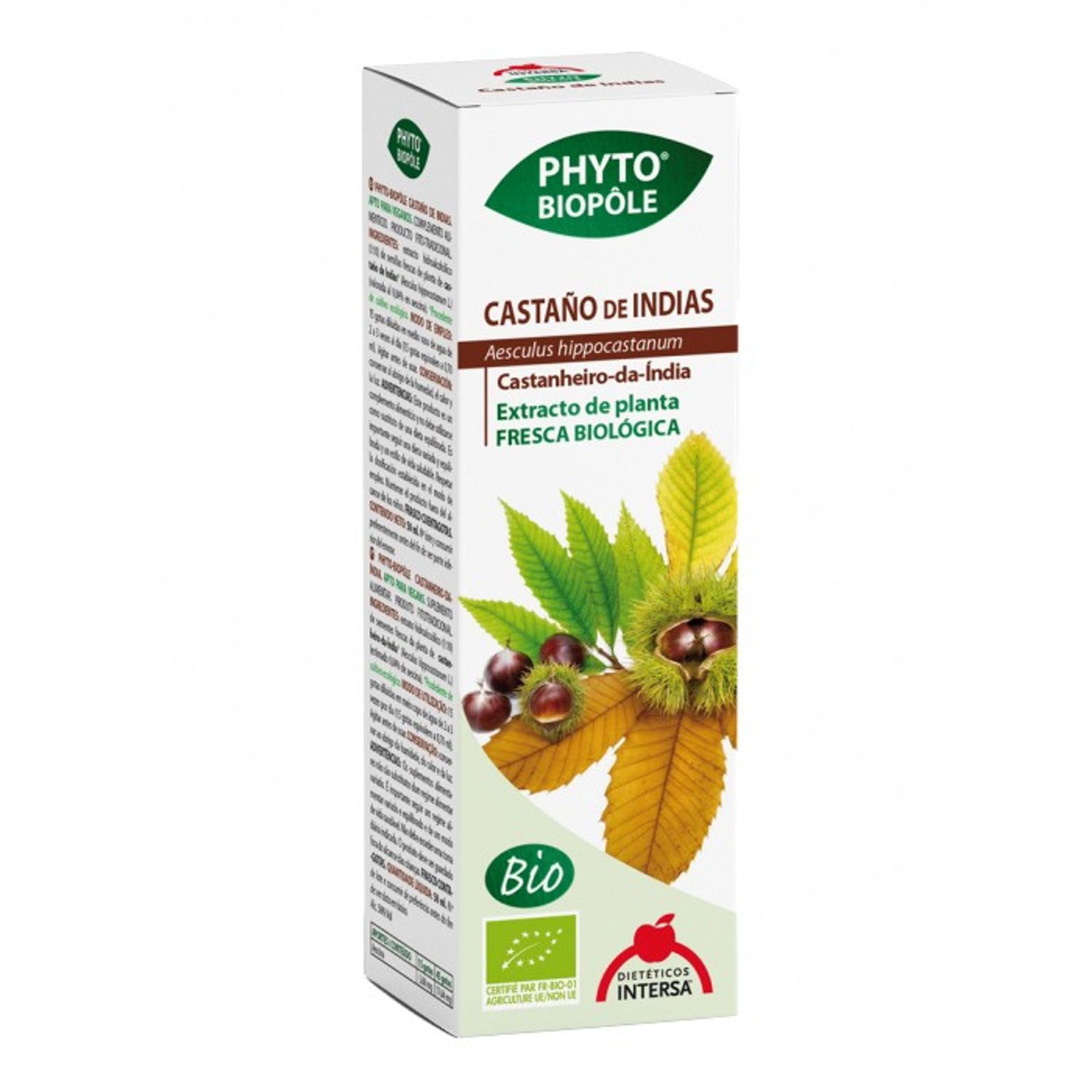 Extract Bio de castane salbatice, 50 ml Phyto-Biopole fotografia produsului View 2 L