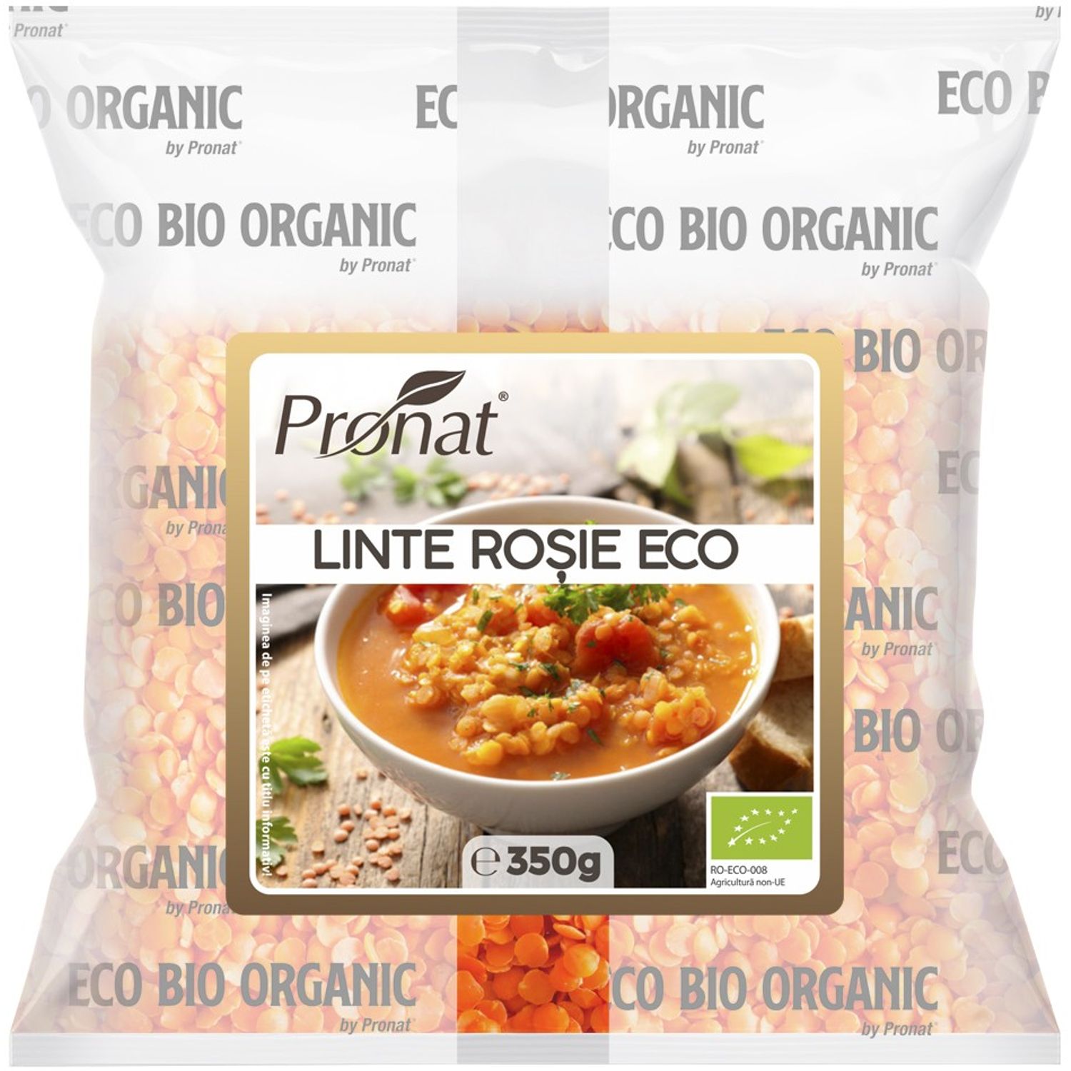 Linte rosie Bio, 350 g fotografia produsului