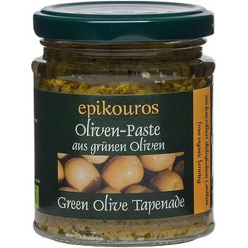 Pasta din masline verzi tapenade, bio, 190g epikouros