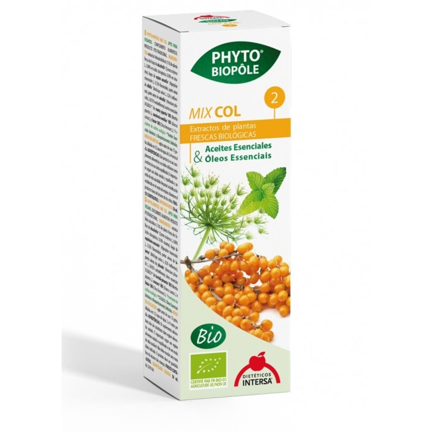 Mix Bio 2 din plante, reducerea colesterolului, 50 ml Phyto-Biopole fotografia produsului View 2 L