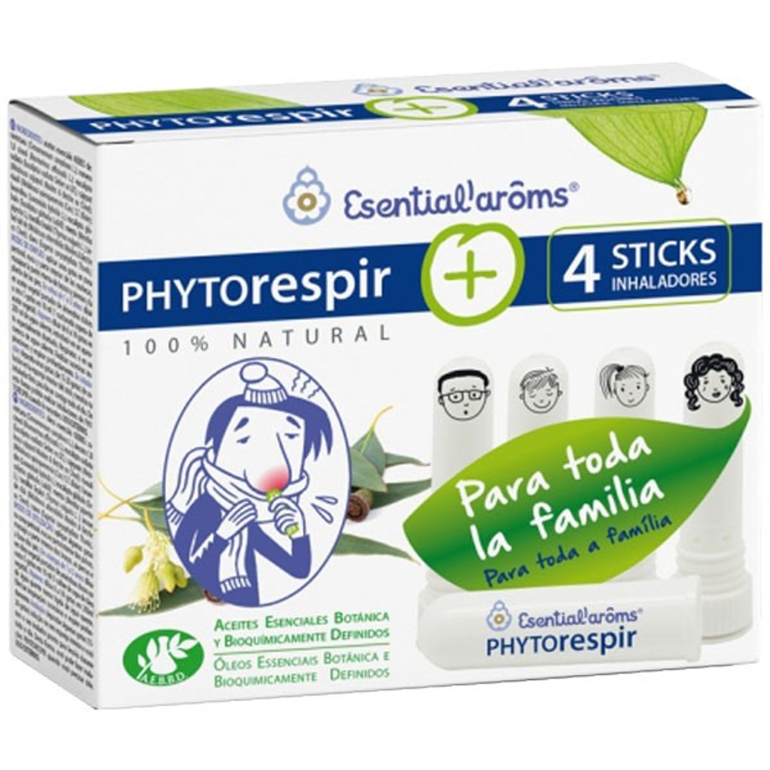 Phytorespir 30 ml + 4 stickuri inhalatoare Esentialaroms fotografia produsului