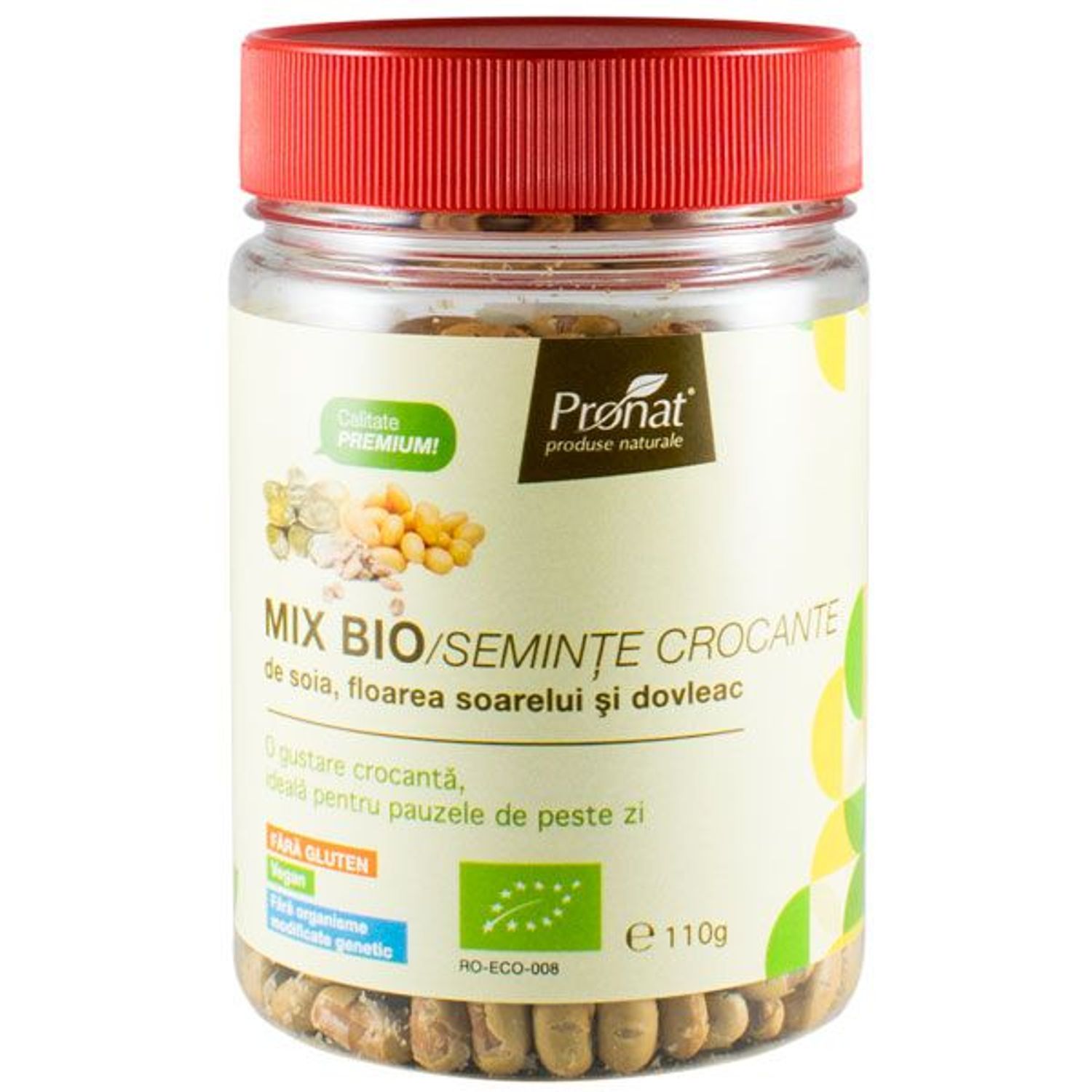 Mix seminte crocante Bio, 110 g fotografia produsului