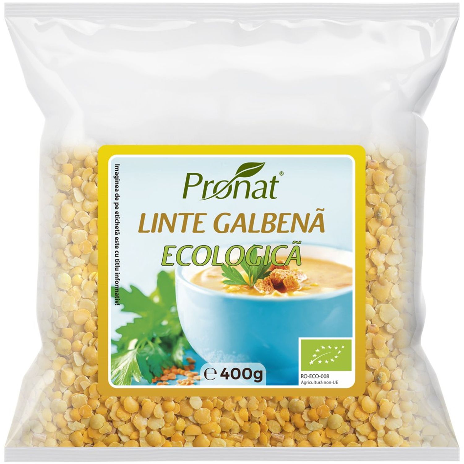 Linte galbena Bio, 400g fotografia produsului