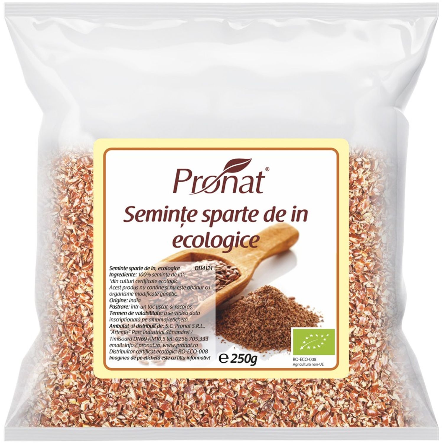 Seminte de in sparte Bio, 250 g fotografia produsului