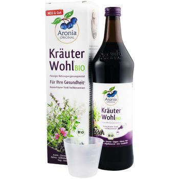 Elixir bio din aronia cu 9 plante medicinale, 0,7 l aronia original