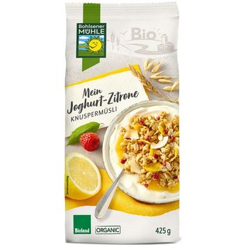 Musli bio crocant cu iaurt si lamaie, 425g bohlsener muhle