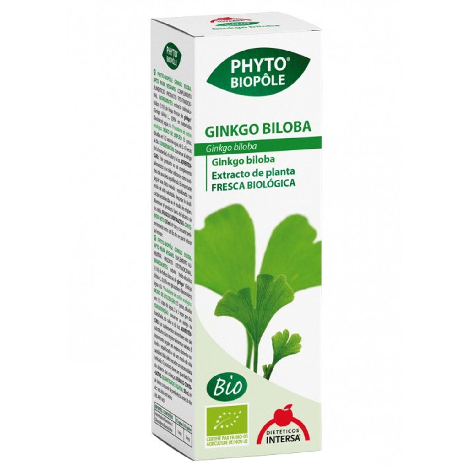 Extract Bio de ginkgo biloba, 50 ml Phyto-Biopole fotografia produsului View 2 L