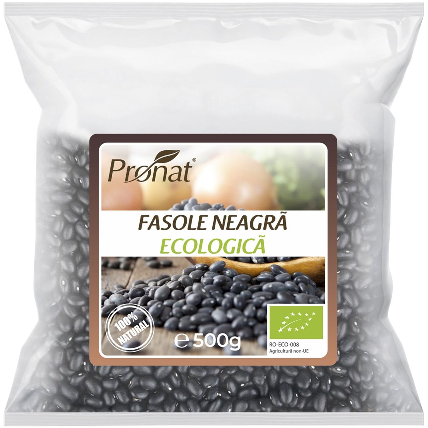 Fasole neagra Bio, 500 g fotografia produsului