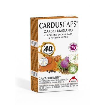 Capsule cu armurariu, curcuma si piper negru, 60 capsule carduscaps Dieteticos Intersa Nutrition