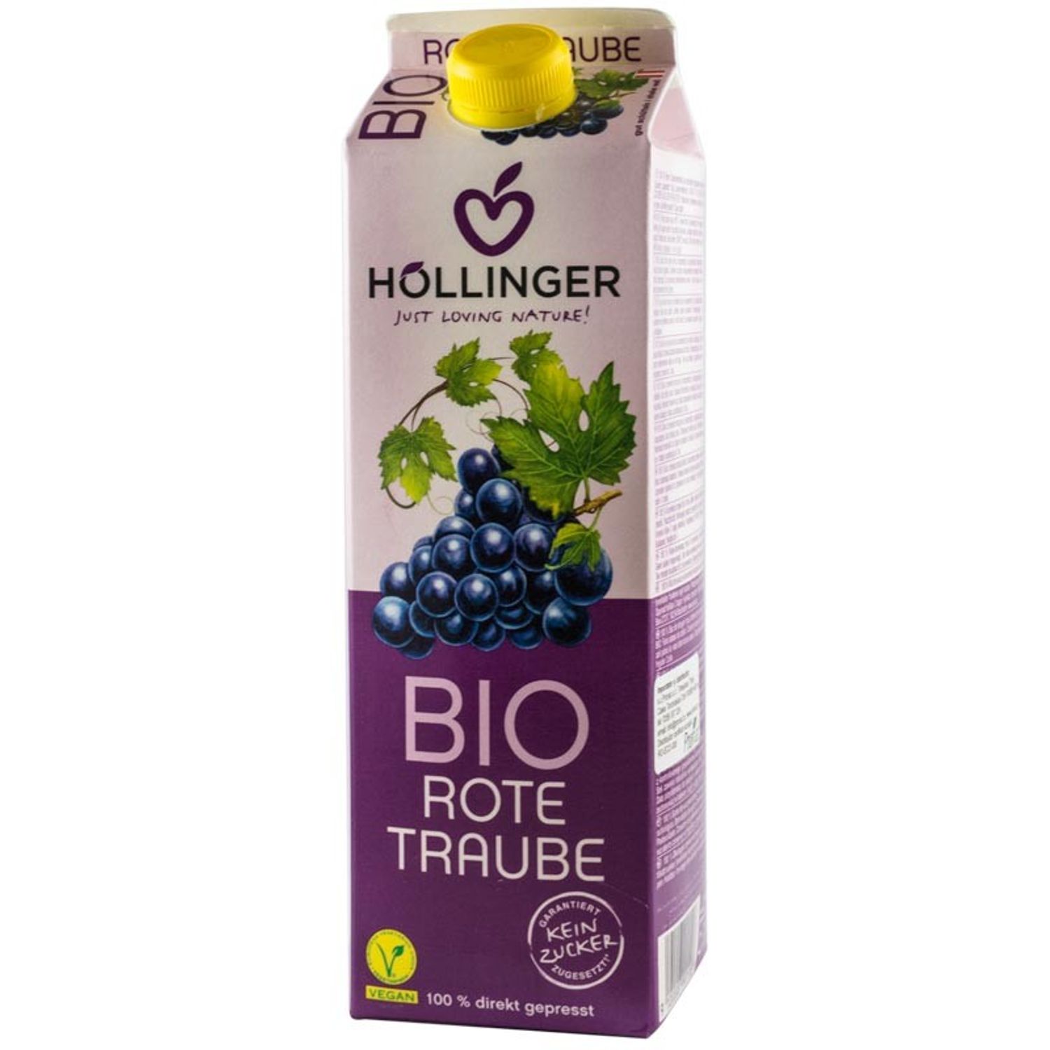 Suc Bio de struguri rosii, 1l Hollinger fotografia produsului