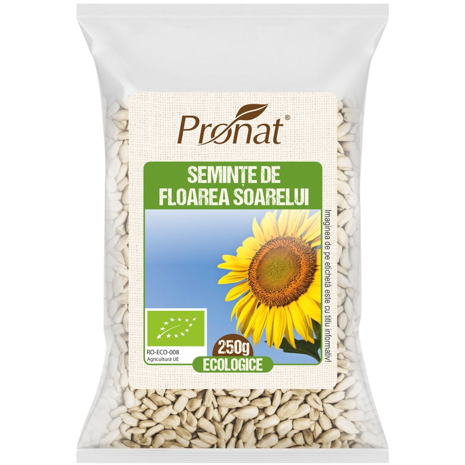 Seminte de floarea soarelui Bio, 250 g fotografia produsului