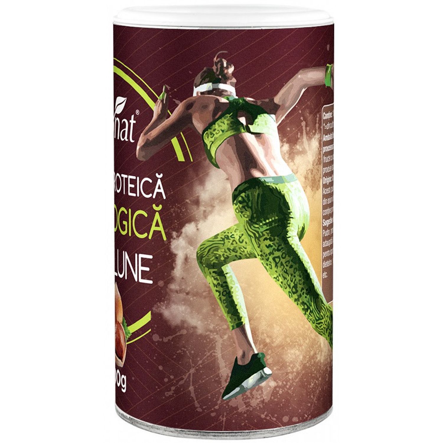 Pudra proteica Bio de alune, 200 g fotografia produsului View 2 L