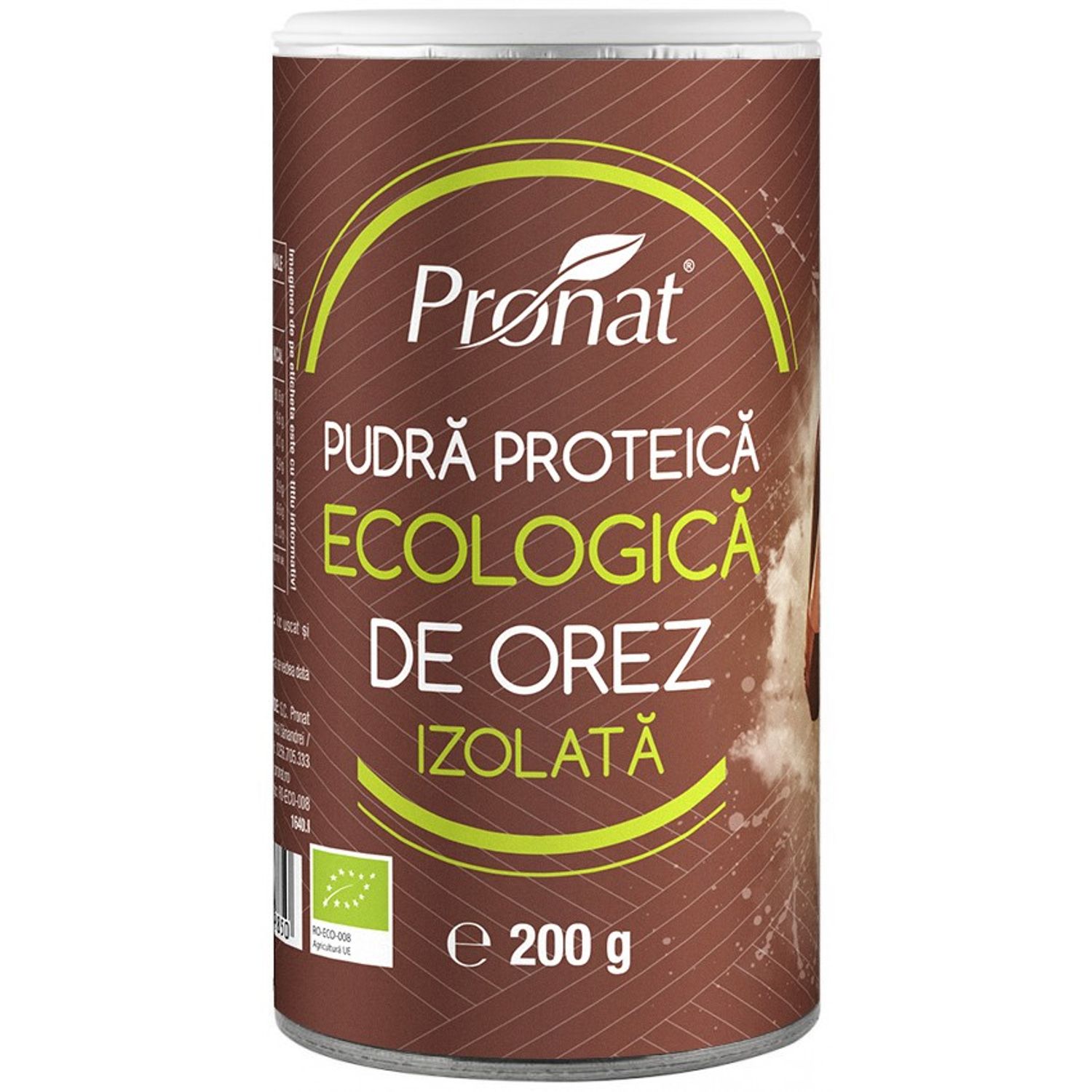Pudra proteica Bio de orez izolata, 200 g fotografia produsului