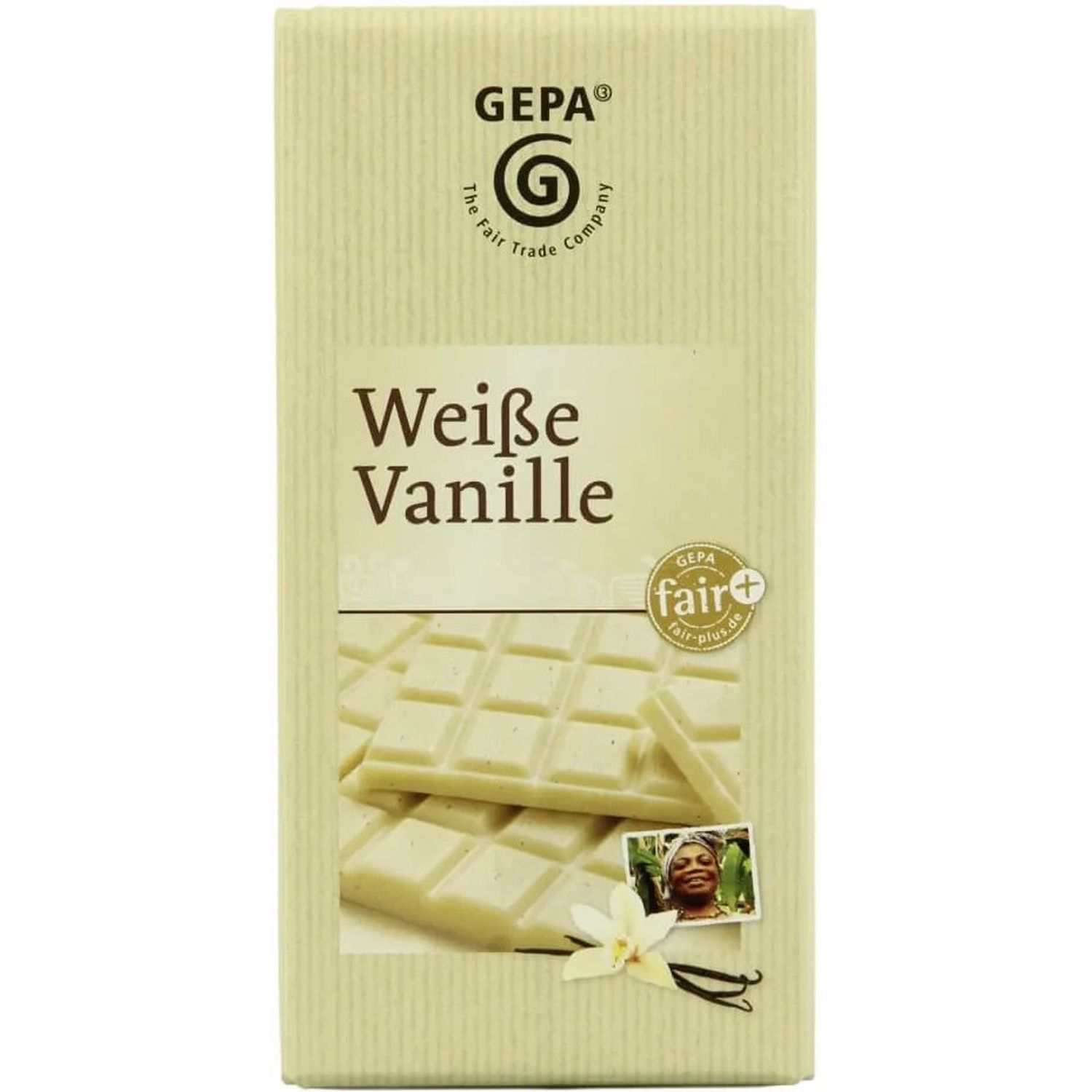 Ciocolata alba cu vanilie 100 gr Gepa fotografia produsului