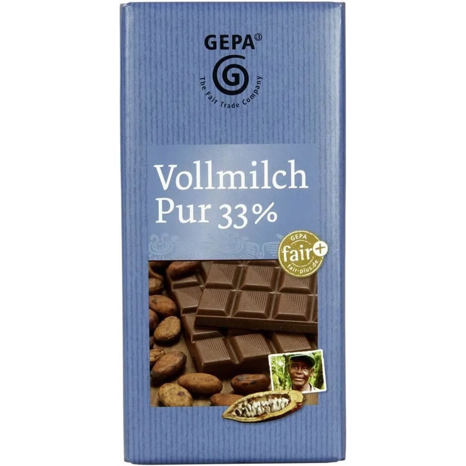 Ciocolata cu lapte 33% cacao 100 gr Gepa fotografia produsului