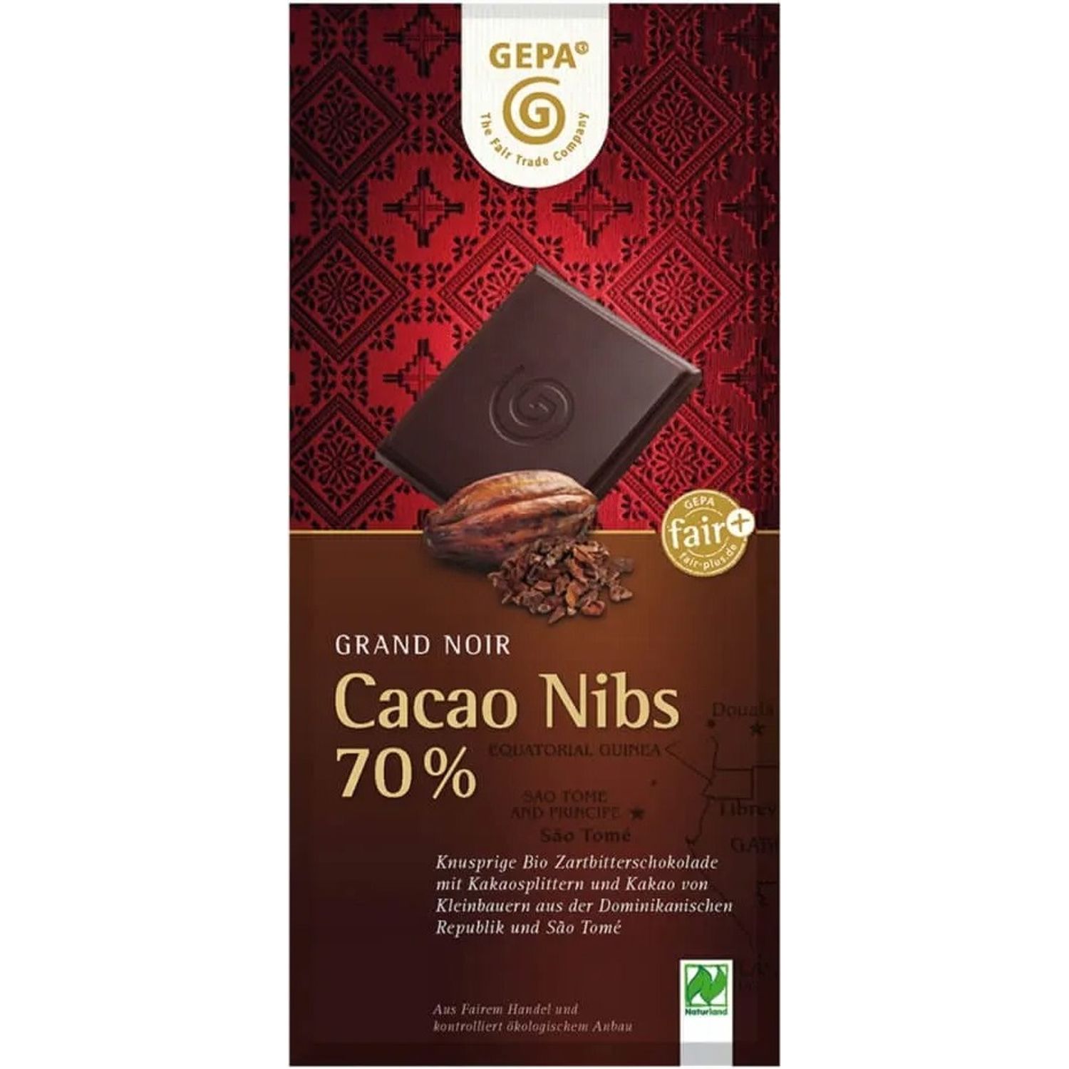 Ciocolata amaruie Bio cu 70% cacao,100 gr Gepa fotografia produsului
