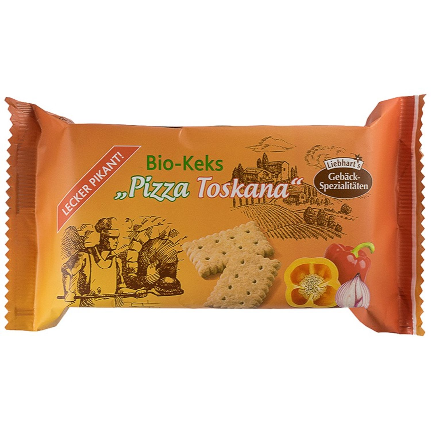 Biscuiti Bio,,pizza toskana'', 100g Liebhart's fotografia produsului