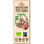 Mini tableta ciocolata neagra Bio 73% cacao, 25 g Chocolates sole fotografia produsului