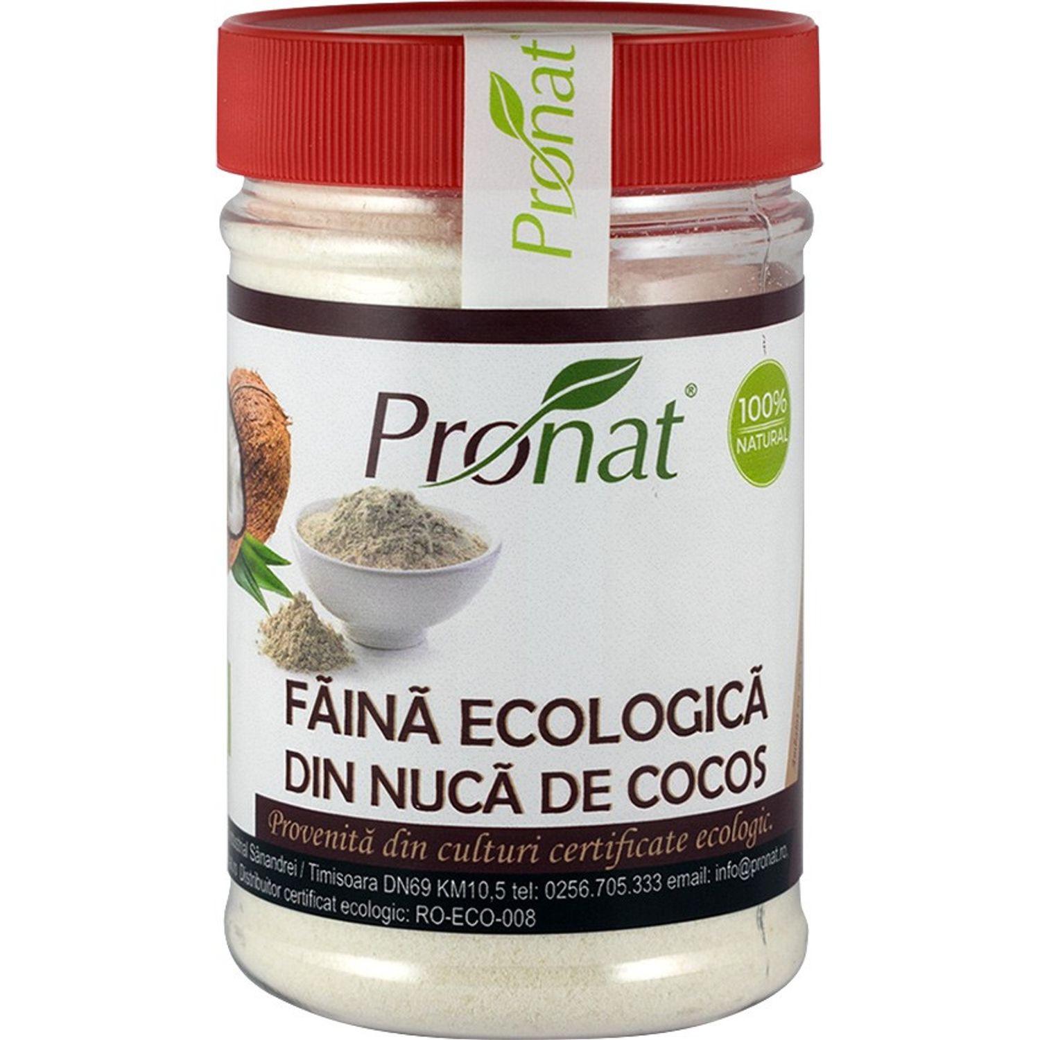 Faina Bio din nuca de cocos, 130gr fotografia produsului