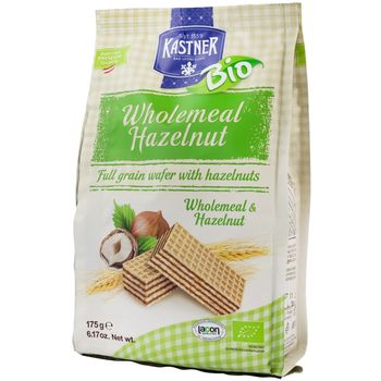 Napolitane Bio cu faina integrala si alune, 175 g Kastner