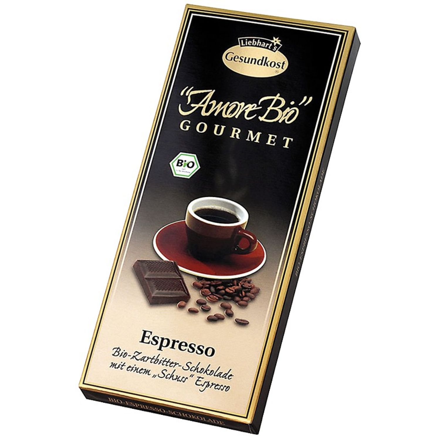 Ciocolata amaruie espresso, 55% cacao, 100 g Liebhart's amore Bio fotografia produsului