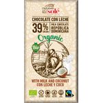 Ciocolata cu lapte si cocos Bio si fairtrade, 100g Chocolates sole fotografia produsului