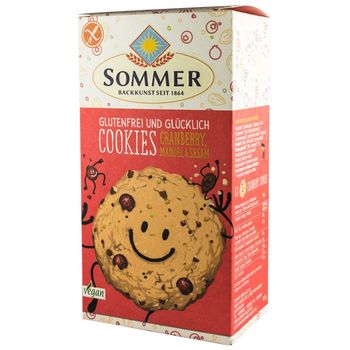 Biscuiti Bio fara gluten cu merisor, migdale, susan si chia, 125 g Sommer Sarah Sommer elefant