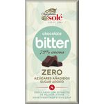 Ciocolata neagra cu stevie, minim 72% cacao, 100g Chocolates sole fotografia produsului