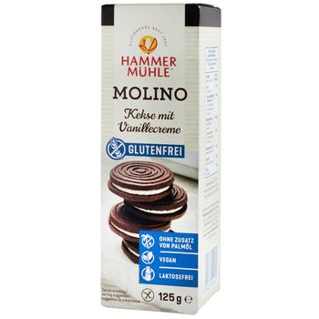 Molino, biscuiti cu crema de vanilie, 125 g Hammer Muhle elefant.ro Alimentare & Superfoods